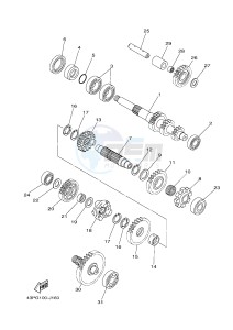 YFM550FWAD YFM5FGPB GRIZZLY 550 EPS (1HS3 1HS4) drawing TRANSMISSION