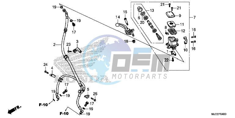 FR. BRAKE MASTER CYLINDER (CB650F)