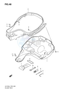 UH125 BURGMAN EU drawing HELMET BOX