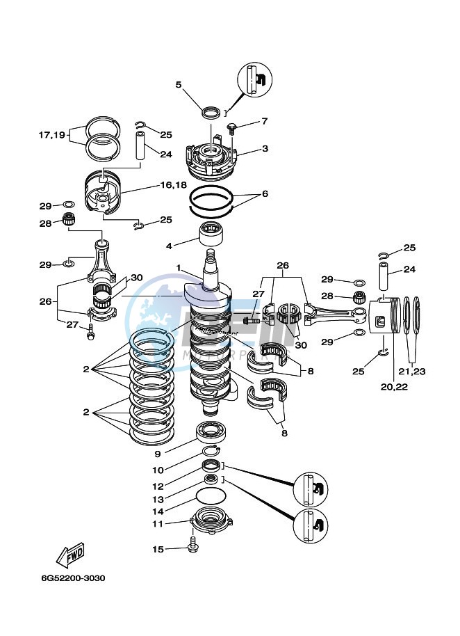 CRANKSHAFT--PISTON