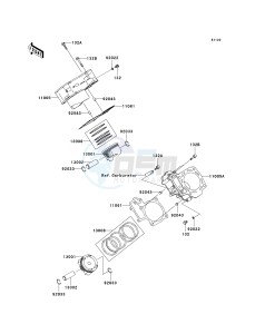 KVF 750 A [BRUTE FORCE 750 4X4] (A1) A1 drawing CYLINDER_PISTON-- S- -