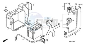 XL125VA E / MKH drawing BATTERY