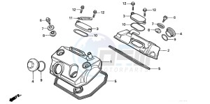 XL600V TRANSALP drawing CYLINDER HEAD COVER