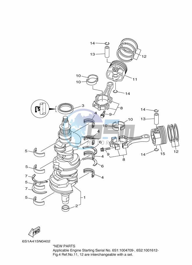 CRANKSHAFT--PISTON