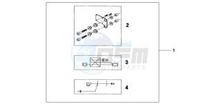 CBF600NA9 Europe Direct - (ED / ABS 25K) drawing HEATED GRIP ATT. KIT