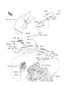 KAF400 C [MULE 610 4X4 HARDWOODS GREEN HD] (C1) C1 drawing FUEL PUMP