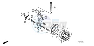 TRX90XE TRX90 Europe Direct - (ED) drawing KNUCKLE/ FRONT BRAKE PANEL