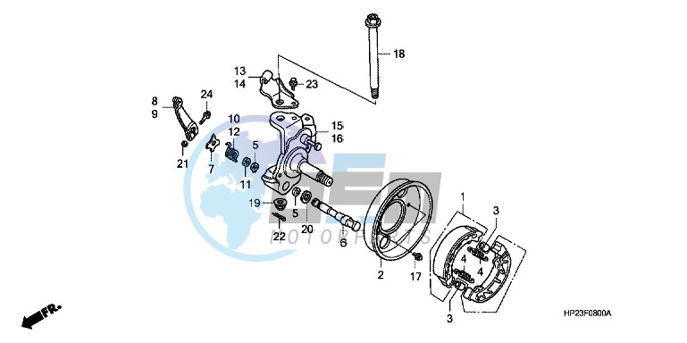 KNUCKLE/ FRONT BRAKE PANEL