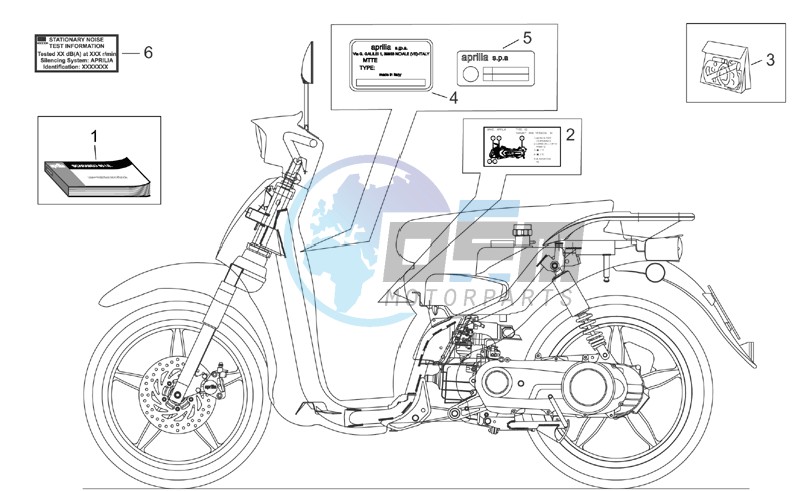 Decal op.handbooks and plate set