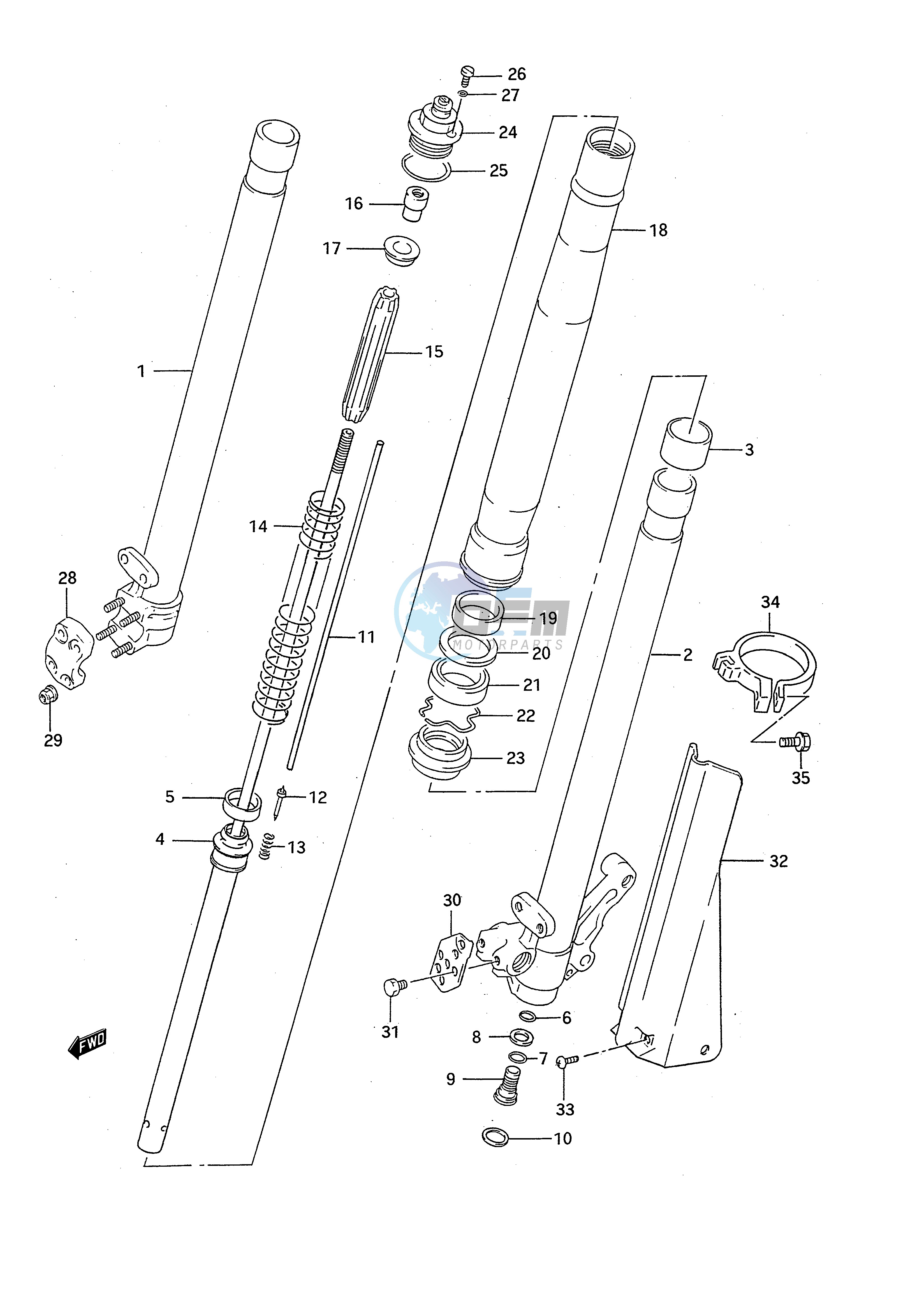 FRONT DAMPER (MODEL N)