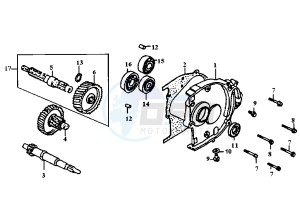 NEW DUKE - 125 cc drawing GEAR GROUP