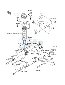 KX450F KX450EBF EU drawing Suspension