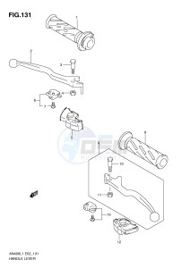 AN400 (E2) Burgman drawing HANDLE LEVER (AN400L1 E19)