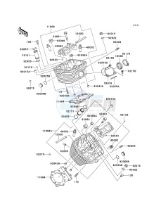 VN 800 C [VULCAN 800 DRIFTER] (C1 CAN ONLY-C2) [VULCAN 800 DRIFTER] drawing CYLINDER HEAD