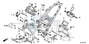 NC700XD NC700X 2ED drawing FRAME BODY