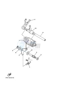 TT-R50E (BEG3) drawing SHIFT CAM & FORK