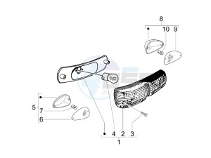 Typhoon 50 drawing Tail light - Turn signal lamps