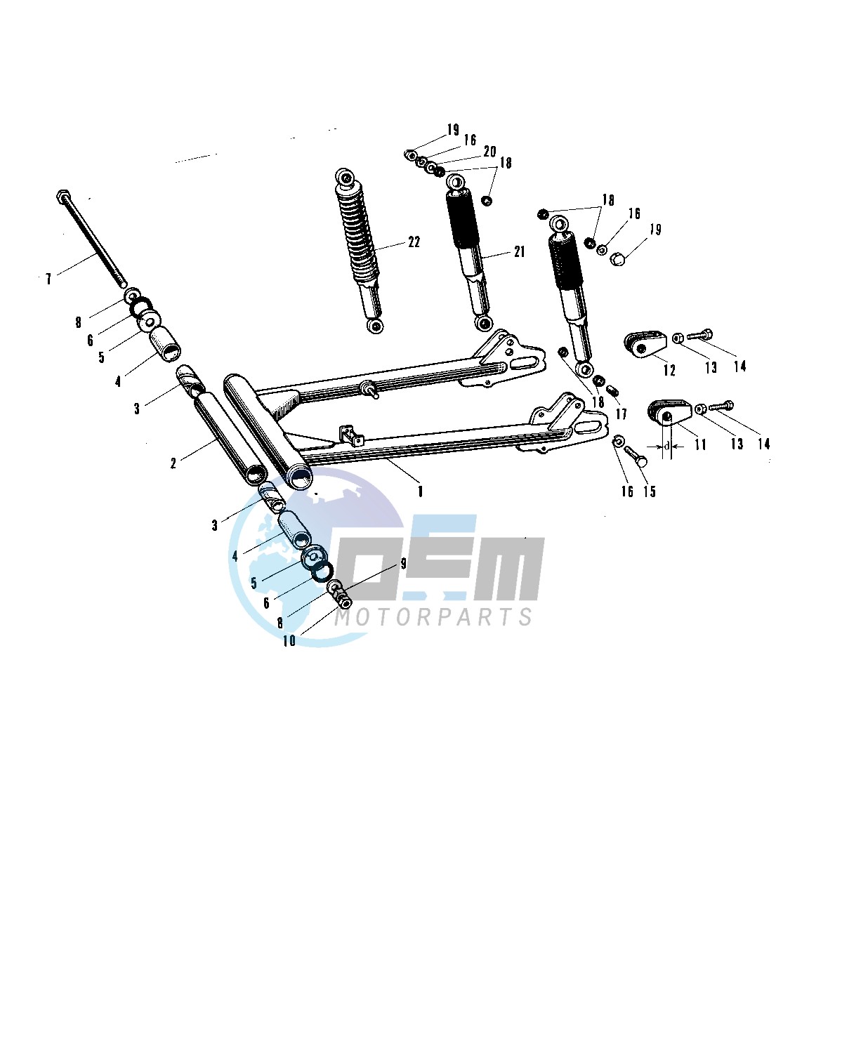 SWING ARM_SHOCK ABSORBERS A1A-A7SSA