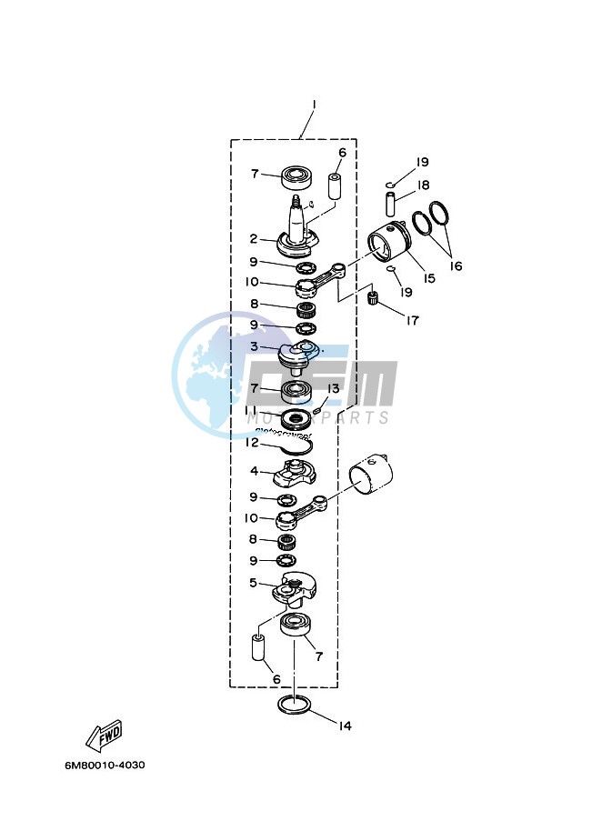 CRANKSHAFT--PISTON