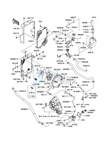 KFX700 KSV700ABF EU drawing Radiator