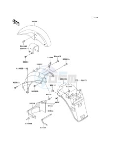 ZG 1000 A [CONCOURS] (A20) A20 drawing FENDERS