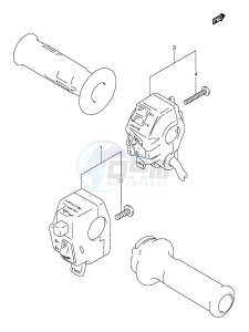 DR800S (E4) drawing HANDLE SWITCH (MODEL M N P R S)