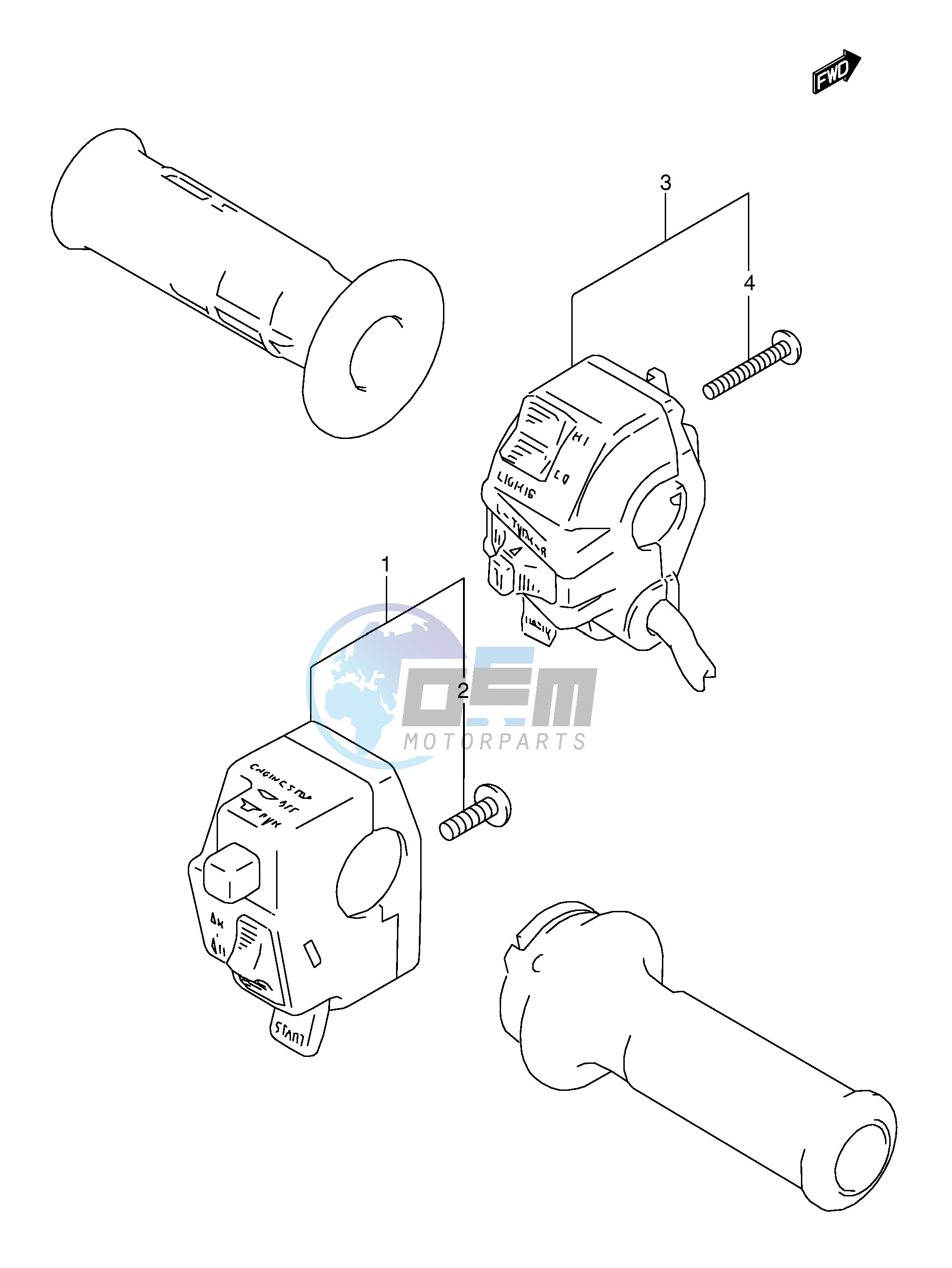 HANDLE SWITCH (MODEL M N P R S)