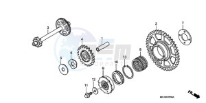 CBR600RAA UK - (E / ABS) drawing STARTING CLUTCH