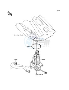 KX450F KX450EBF EU drawing Fuel Pump