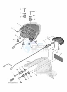 MT-09 SP MTN890D (BAMF) drawing TAILLIGHT