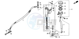 CBR600SE drawing REAR BRAKE MASTER CYLINDER