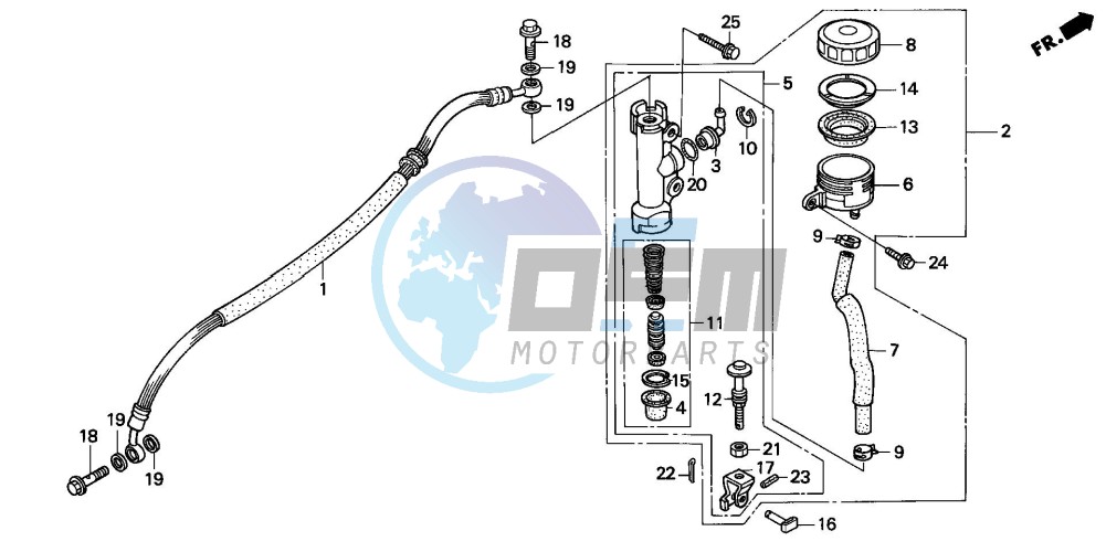 REAR BRAKE MASTER CYLINDER