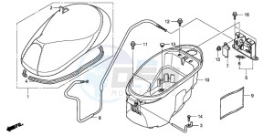 NVS502SH drawing SEAT/LUGGAGE BOX