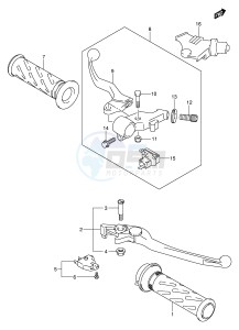 GSF650 (E2) Bandit drawing HANDLE LEVER