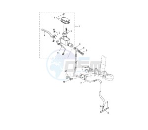 YZF R 125 drawing FRONT MASTER CYLINDER