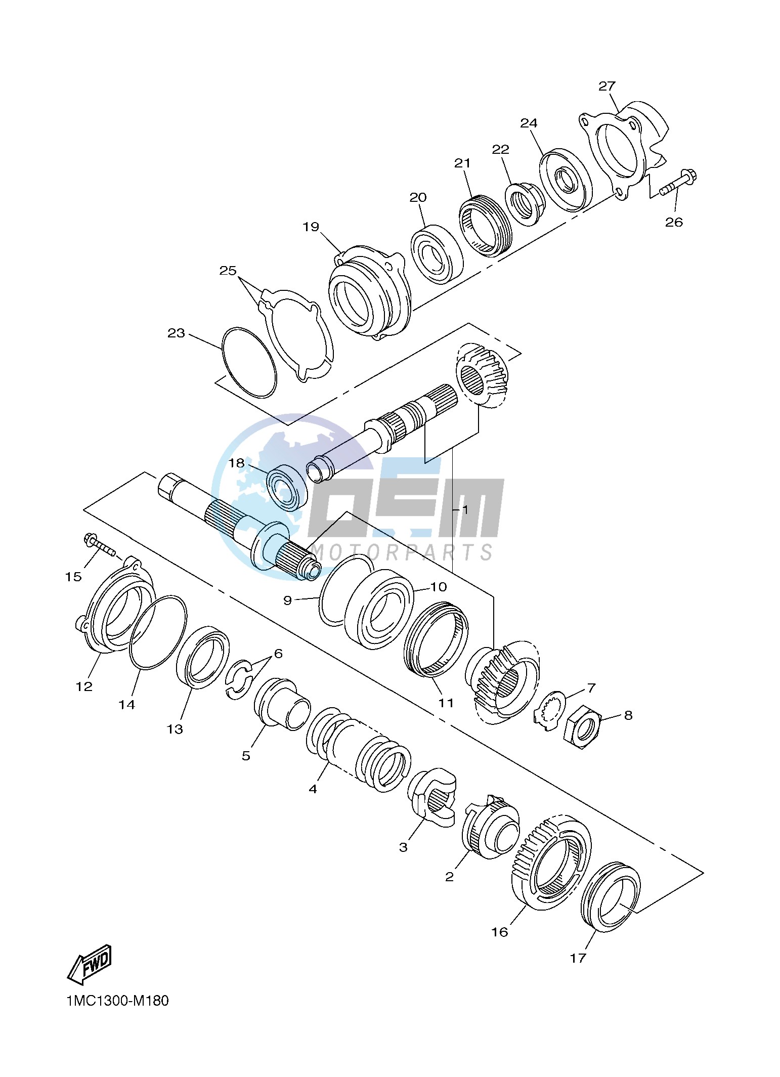 MIDDLE DRIVE GEAR