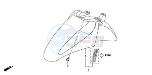 SH300A drawing FRONT FENDER