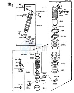 KXF 250 A [TECATE 4] (A1-A2) [TECATE 4] drawing SHOCK ABSORBER-- S- -