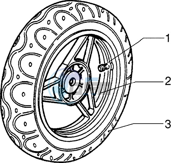 Front wheel - Caliper