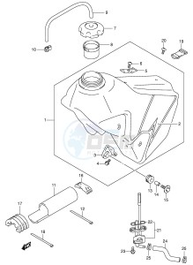 DR-Z400 (E1) drawing FUEL TANK (MODEL K3)