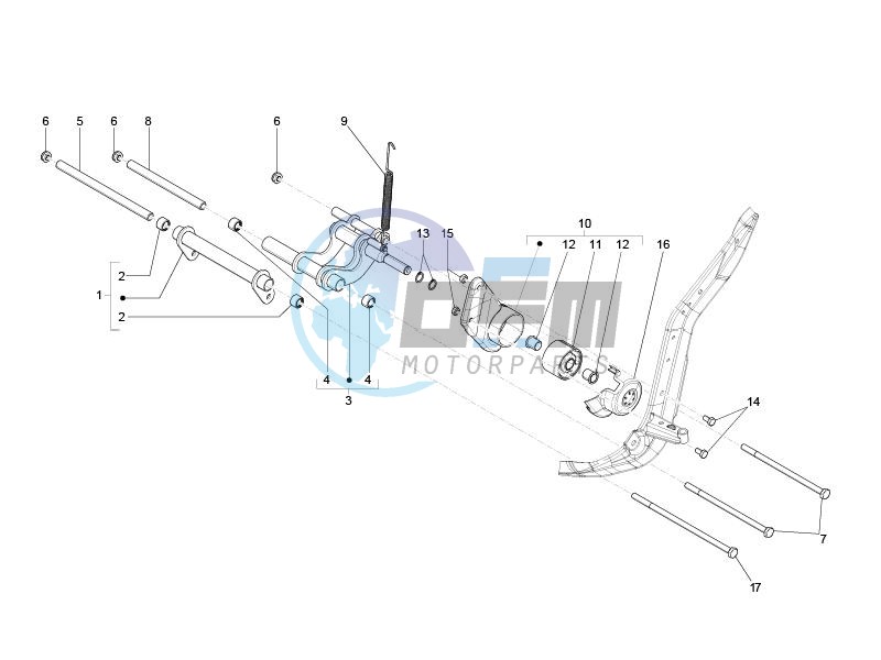 Swinging arm