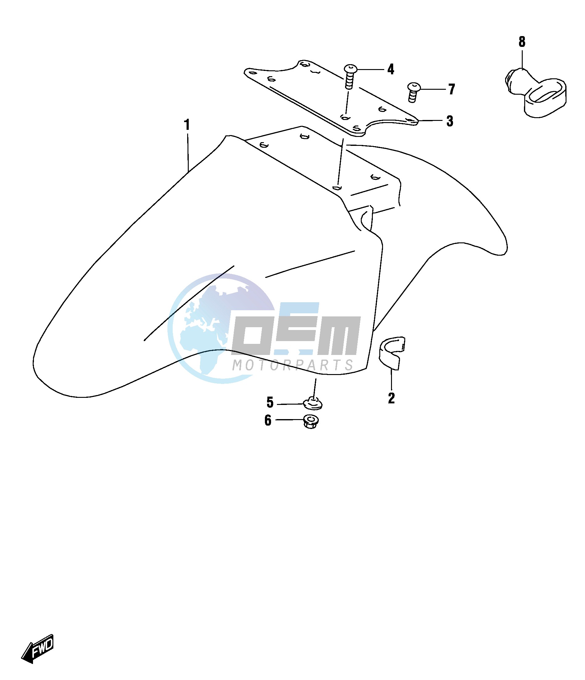 FRONT FENDER (MODEL K4)