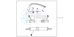 CBR1000RRA BR / HRC drawing REAR SEAT BAG