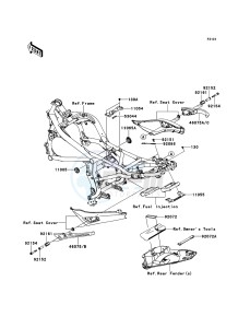 ER-6n ABS ER650DBF XX (EU ME A(FRICA) drawing Frame Fittings