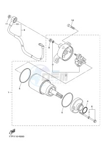 XVS950CU XV950 (1XC1) drawing STARTING MOTOR