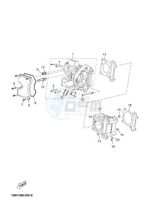 YP125R X-MAX125 (2DM7 2DM7) drawing CYLINDER