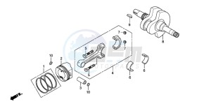 SH300AR drawing CRANKSHAFT/PISTON