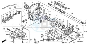 TRX250TM9 Australia - (U) drawing REAR FINAL GEAR