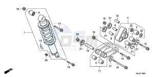 CRF80F9 Mexico - (MX) drawing REAR CUSHION