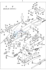 DF 50A drawing Tiller Handle High Thrust